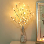 Vanthylit 3PK 30'' Lighted Birch Twig Branches with 60 LED Warm White Bulbs Waterproof Adapter in for Outdoor and Indoor Decor