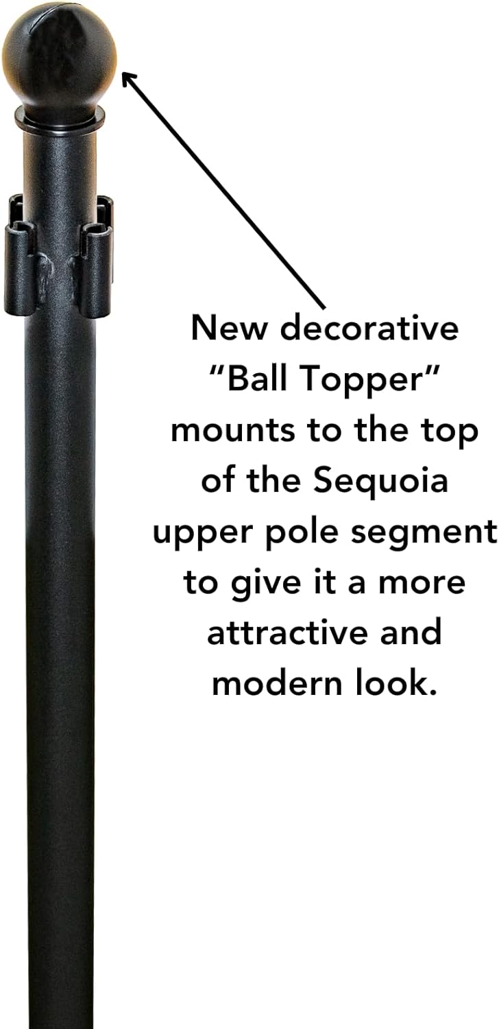 Sequoia Squirrel Proof Bird Feeder Pole System with Patented Spring Baffle, 4 Hanging Stations, Heavy Duty Galvanized Steel with Auger, Adjustable Arms