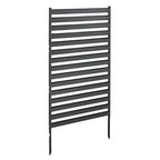 VEVOR Metal Privacy Screen, 38" W x 60" H Freestanding Modern Privacy Fence, Garden Divider Panel with Extended Ground Stakes & Panel Height Adjustable, Freestanding Outdoor Divider for Garden, Indoor