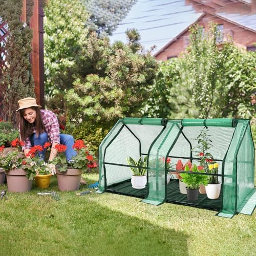 u'artlines portable mini greenhouse small green house 47x24x24, view 9