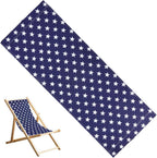 GORGECRAFT Thicker Beach Sling Patio Chairs Canvas Folding Chair Replacement 118 * 43.5cm Outdoor Chairs Cloth Replacements Portable Reclining Sling Chair Fabric for Summer Vacation Sunbathing Garden