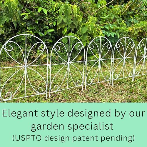 shoplala animal barrier fence (10 panels) 12x24in decorative, side view