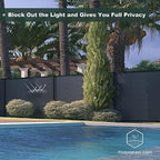 mondaria privacy fence panels for outside,6ft(w) x 6ft(h), side view
