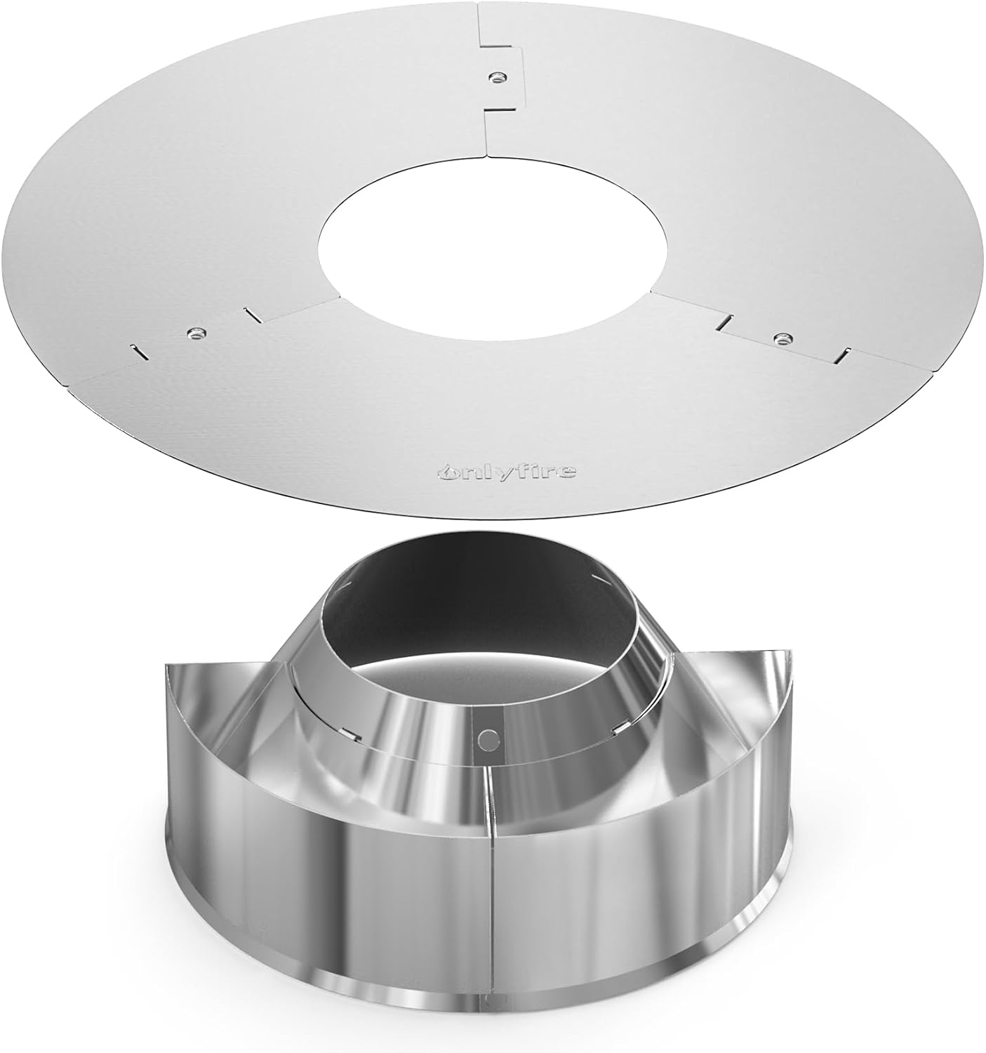 onlyfire Charcoal Holder with Diffuser Ring for Weber 22/26‑Inch Kettle | for Weber 22" & 26" Kettle Grills, Accessories for Snake Method, Slow Roasting