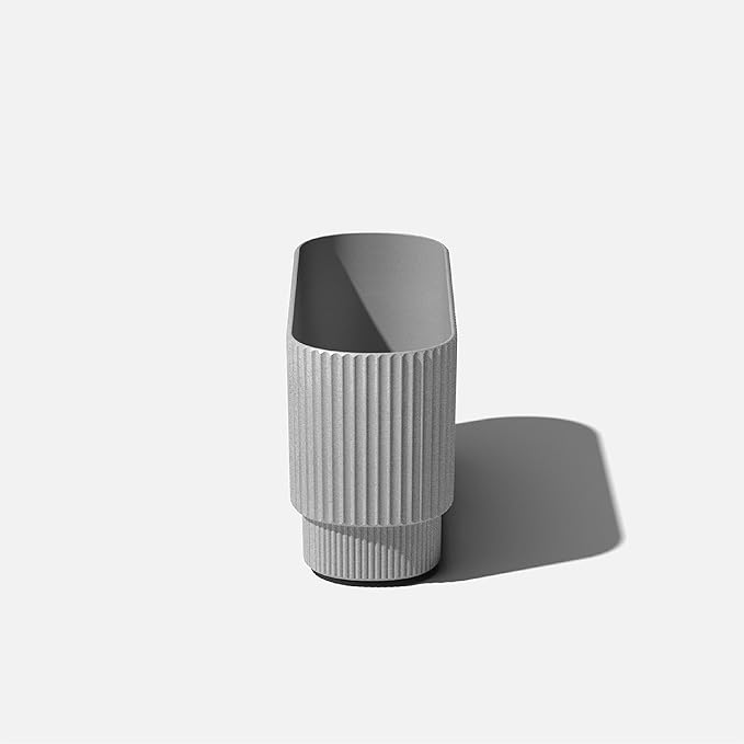 Veradek Demi Series Long Planter for Porch, Patio, Backyard | Durable Plastic-Concrete Material | Modern Décor for Shrubs, Flowers