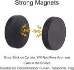 Magnetic Shower Curtain Weights, Rubber Covered Heavy Duty Weights, Prevent Curtain Liner from Blowing Around, Work for Drapery, Tablecloth, Flag, Outdoor Curtain 5 Pairs(Pack of 10)