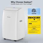gasbye dual hose portable air conditioner, [2026 upgraded], package contents