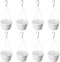 10 inch hanging planter with drainage insert, white, main product view