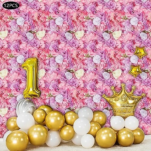 15"x 15" artificial flower wall panels,flower wall mat, front angle view