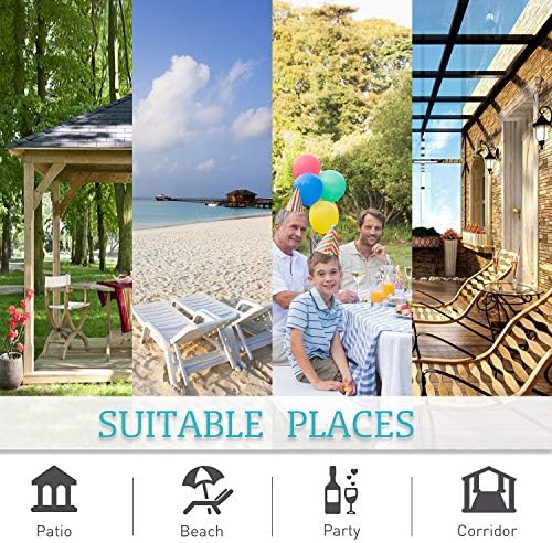 ryb home outdoor curtains for patio waterproof, front angle view