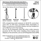 Mister Landscaper MLM-15 Large Full Circle Micro Spray Spinner (10 Quantity)