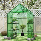 happygrill greenhouse for outdoors, portable greenhouse with pe shown in use