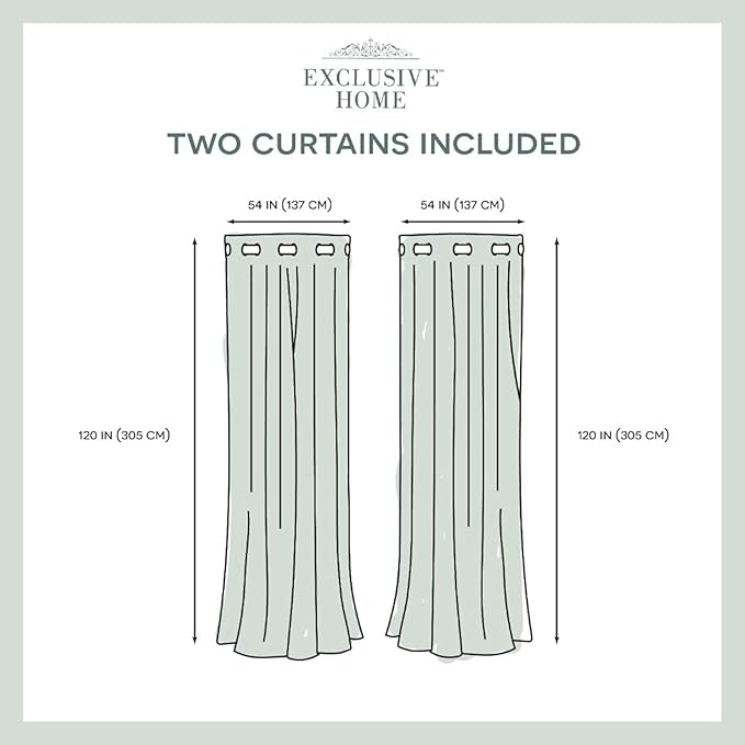 Exclusive Home Cabana Solid Indoor/Outdoor Light Filtering Hook-and-Loop Tab Top Curtain Panel Pair, 54"x120", Mecca Orange