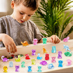 DIYDEC 180Pcs Mini Resin Animal 50 Styles Tiny Resin Figurines to Hide | Small Plastic Figurines for Vase Fillers Micro Dollhouse Aquarium Decorations