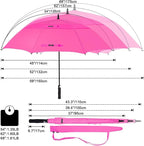 G4Free 47/54/62/68/72 Inch Automatic Open Golf Umbrella Oversize Extra Large Double Canopy Vented Windproof Waterproof Stick Umbrellas