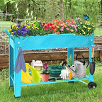 raised planter box beds with wheels legs, elevated, package contents