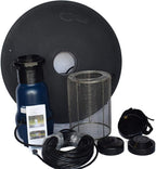 FT 14000 Floating Pond Fountain and Aerator Complete Kit with 14,000 GPH Pump, 100 Foot Power Cord, 3 Spray Styles | 100% US-Based Customer Service and Warranty