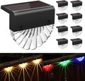solar deck lights outdoor - 8 pack solar, main product view