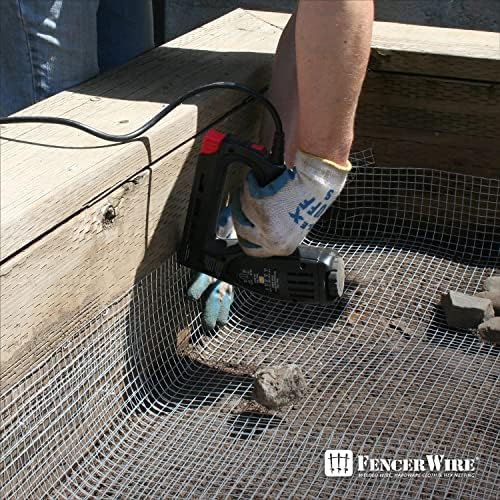 Fencer Wire 19 Gauge Hot-Dipped Galvanized Hardware Cloth with Mesh Size 1/2" x 1/2" for Chicken Coop/Run/Cage/Pen/Vegetables Garden and Home Improvement Project (c. 2 ft. x 25 ft.)