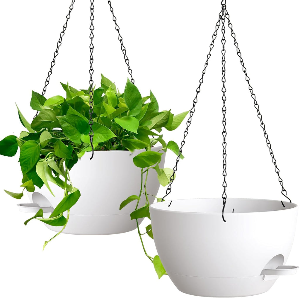 uouz 13 inch 2 pack large self watering, main product view