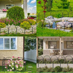 blingluck decorative garden fence, 17in(h) x 21ft(l), with, package contents