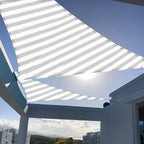 SUNNY GUARD Sun Shade Sail 12'x12'x12' Triangle Grey-White UV Block Sunshade for Backyard Yard Deck Patio Garden Outdoor Activities and Facility(We Make Custom Size)