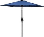 Simple Deluxe 9' Patio Umbrella Outdoor Table Market Yard Umbrella with Push Button Tilt/Crank