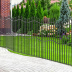no dig garden fence 48" h x 18'l, front angle view