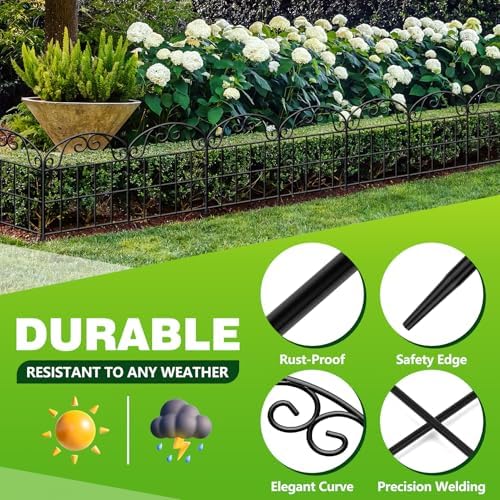 garden fence 24.5 in x 20.58 ft, 19-pack, package contents