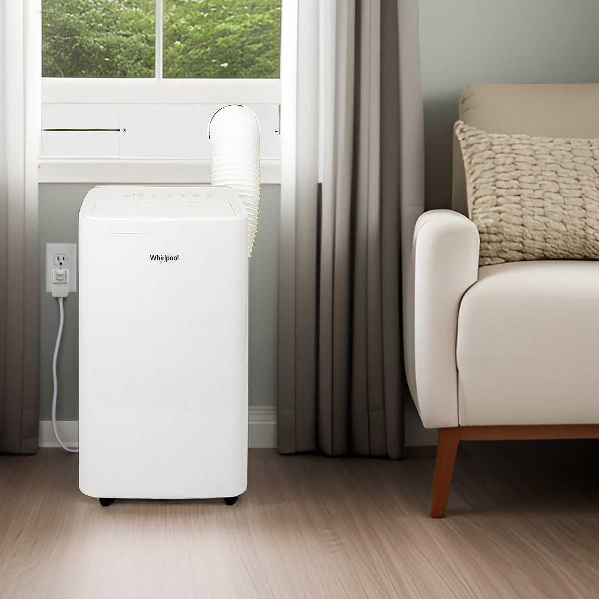 whirlpool 14,000 btu portable air conditioner with heater, view 10