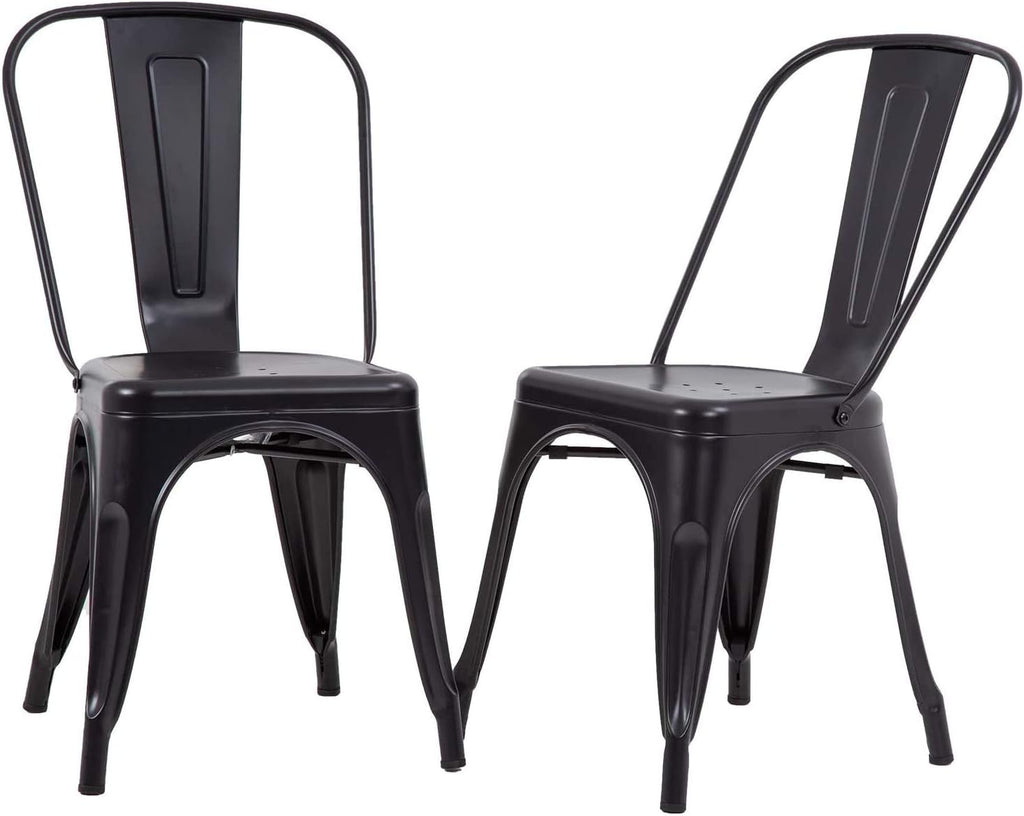 fdw metal dining chairs set of 2 patio, main product view