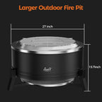 large outdoor fire pit for smokeless firepit wood, view 9