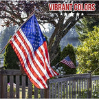 american flag - heavy-duty us flag - embroidered on a desk or shelf