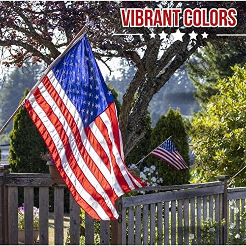 american flag - heavy-duty us flag - embroidered on a desk or shelf