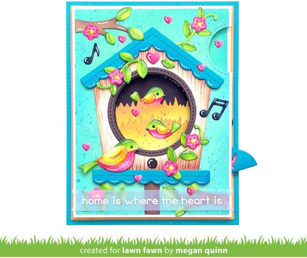 Lawn Fawn LF2471 Magic Iris Birdhouse Add-on Custom Craft Dies