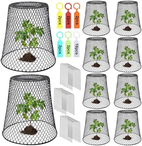 9.13"×9.13" chicken wire cloche plant covers garden netting, main product view