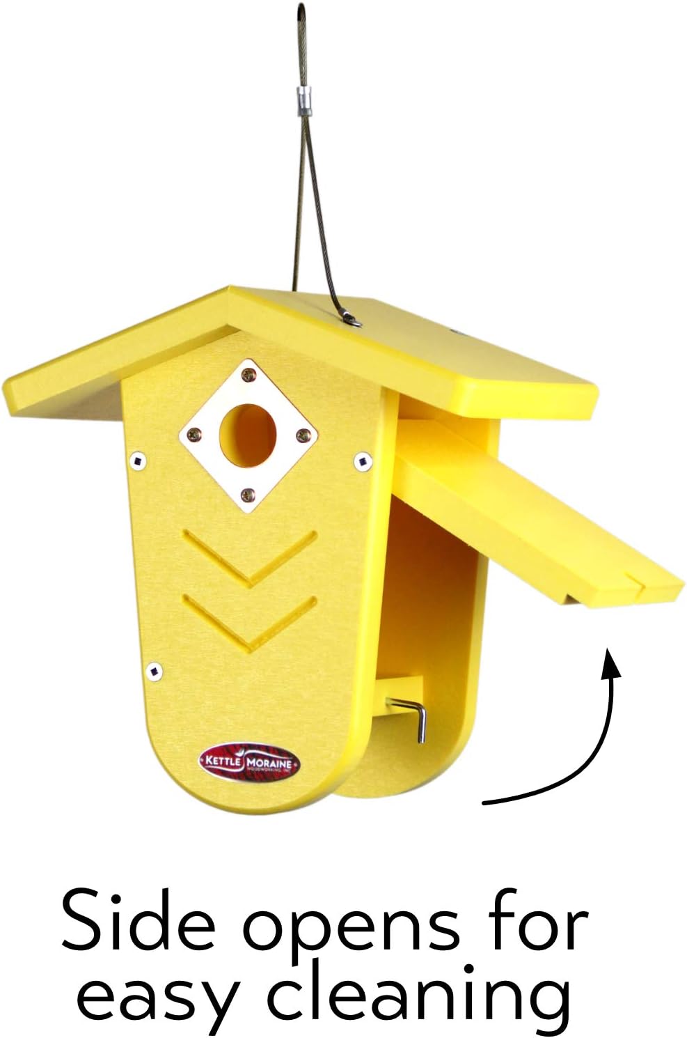 Recycled Moraine Bird House Nest Box for Wrens & Chickadees (Red/Chocolate)