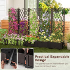 giantex raised garden bed w/trellis, garden planter for, package contents