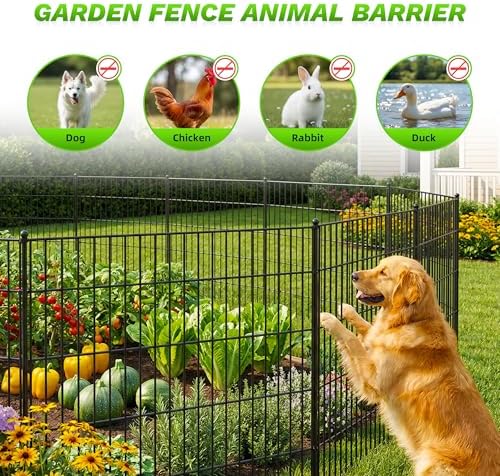 toolterritary 5 panels no dig decorative garden fence, package contents
