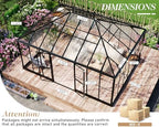howe 16x12x9.5 ft pavilion styled greenhouse with clear shown in use
