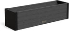 Mayne Vista 3ft Modern Window Box Planter with Panel Design and Drainage Hole