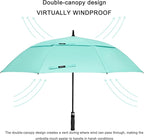 G4Free 47/54/62/68/72 Inch Automatic Open Golf Umbrella Oversize Extra Large Double Canopy Vented Windproof Waterproof Stick Umbrellas