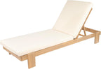 christopher knight home duska acacia wood chaise lounge showing dimensions