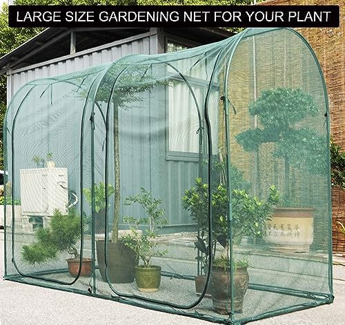 poray large tunnel 8.2'x4' plant netting cover, 6ft, close-up detail