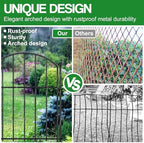 decorative garden fence, 25-pack no dig animal barrier, side view