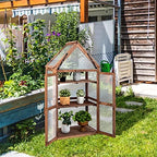 graffy wooden cold frame greenhouse with 3 removable, view 9