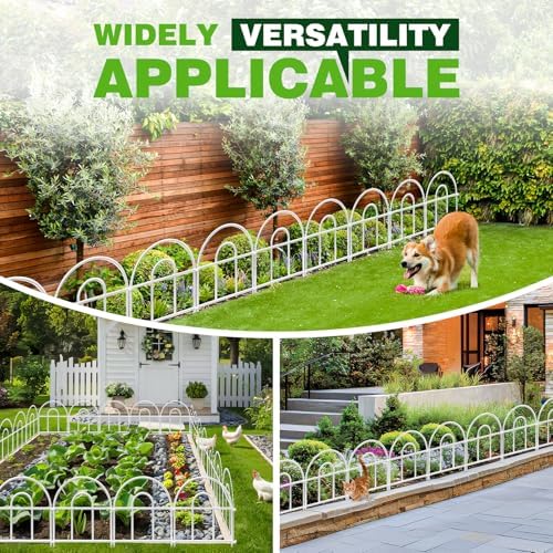 decorative garden fence 43.33ft x 17in - 40 on a desk or shelf