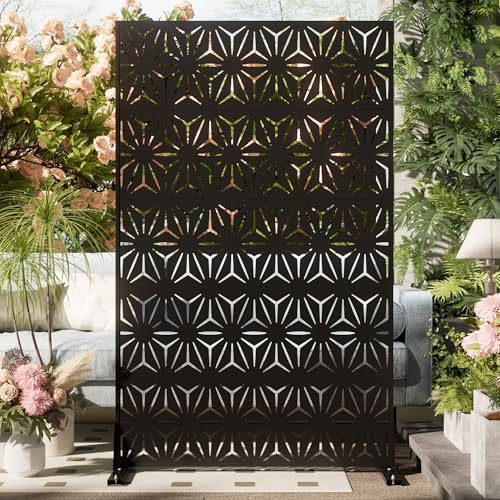 cofar metal privacy screen outdoor 72" h×44" w, close-up detail