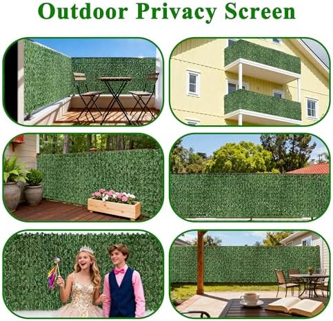 icover 59 * 157in artificial ivy privacy fence on a desk or shelf