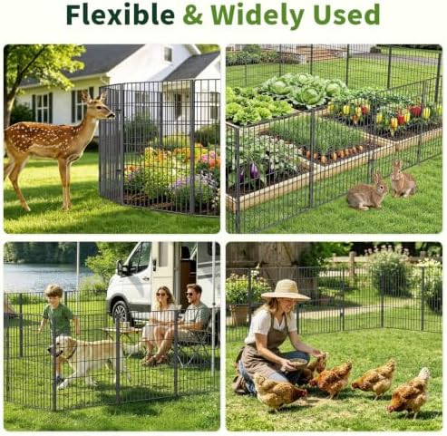 3-layer no dig metal dog fence for yard on a desk or shelf
